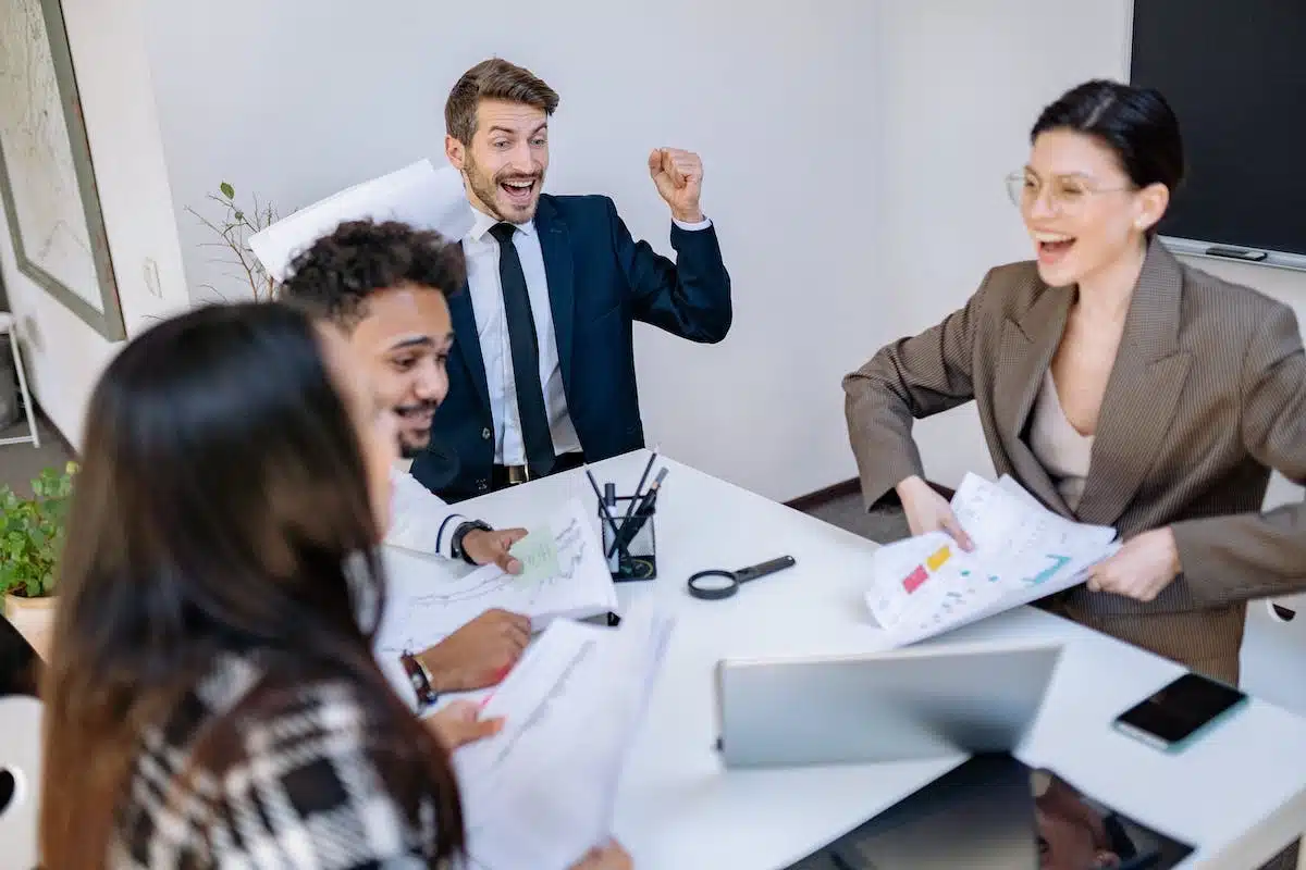 employés heureux