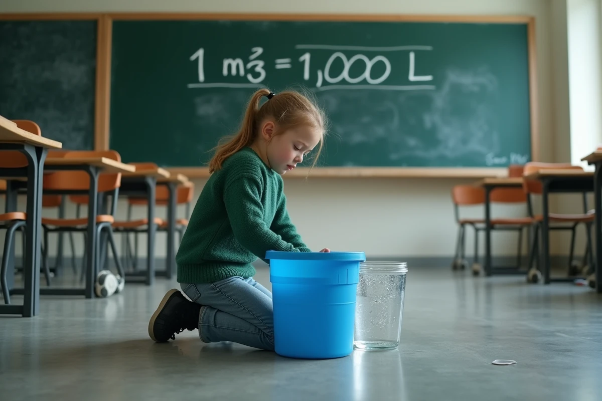 Jeune fille verse de l